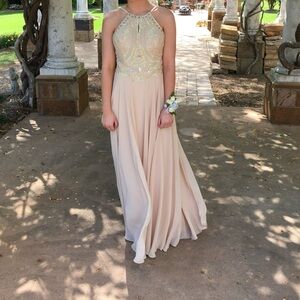 Dressystar Sparkling Formal Beaded Gown Prom Dress Backless